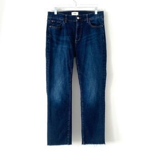 DL1961 Women's Mara Straight Jeans Dark Blue Ankle Jeans 30 Boho Preppy Casual